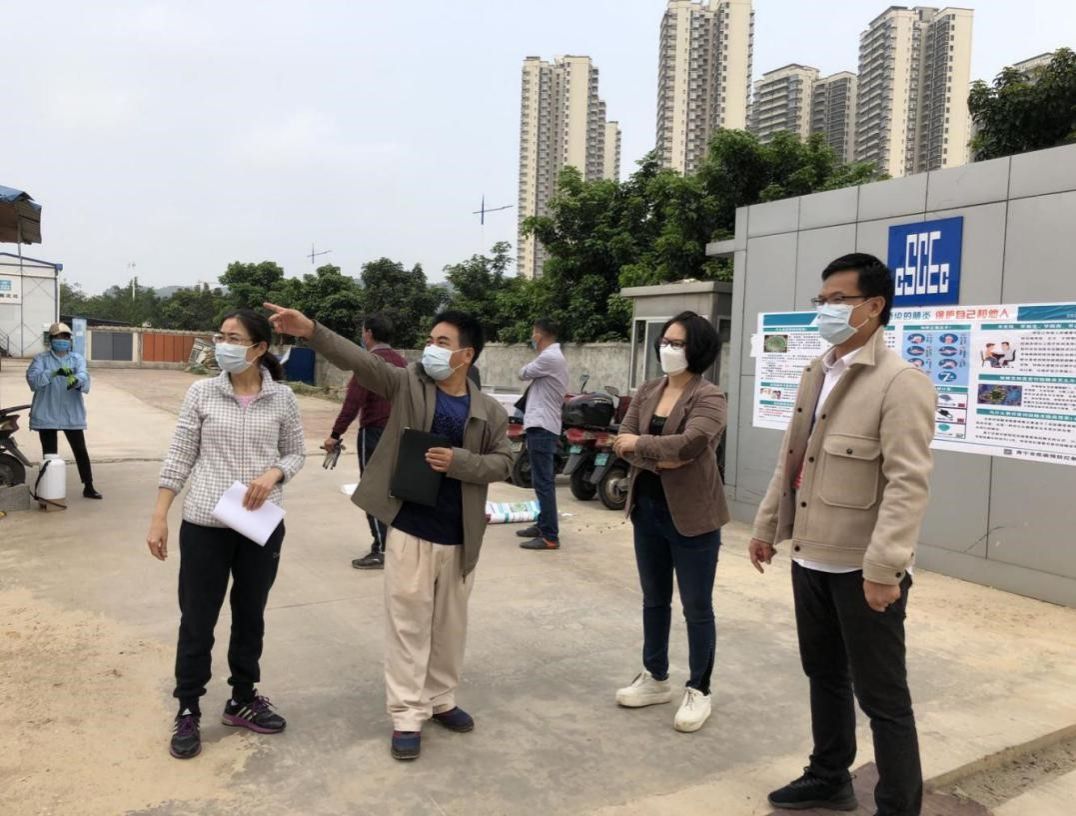 纪委书记唐东升深入开云网页版界面·开云(中国)工地了解复工开工情况
